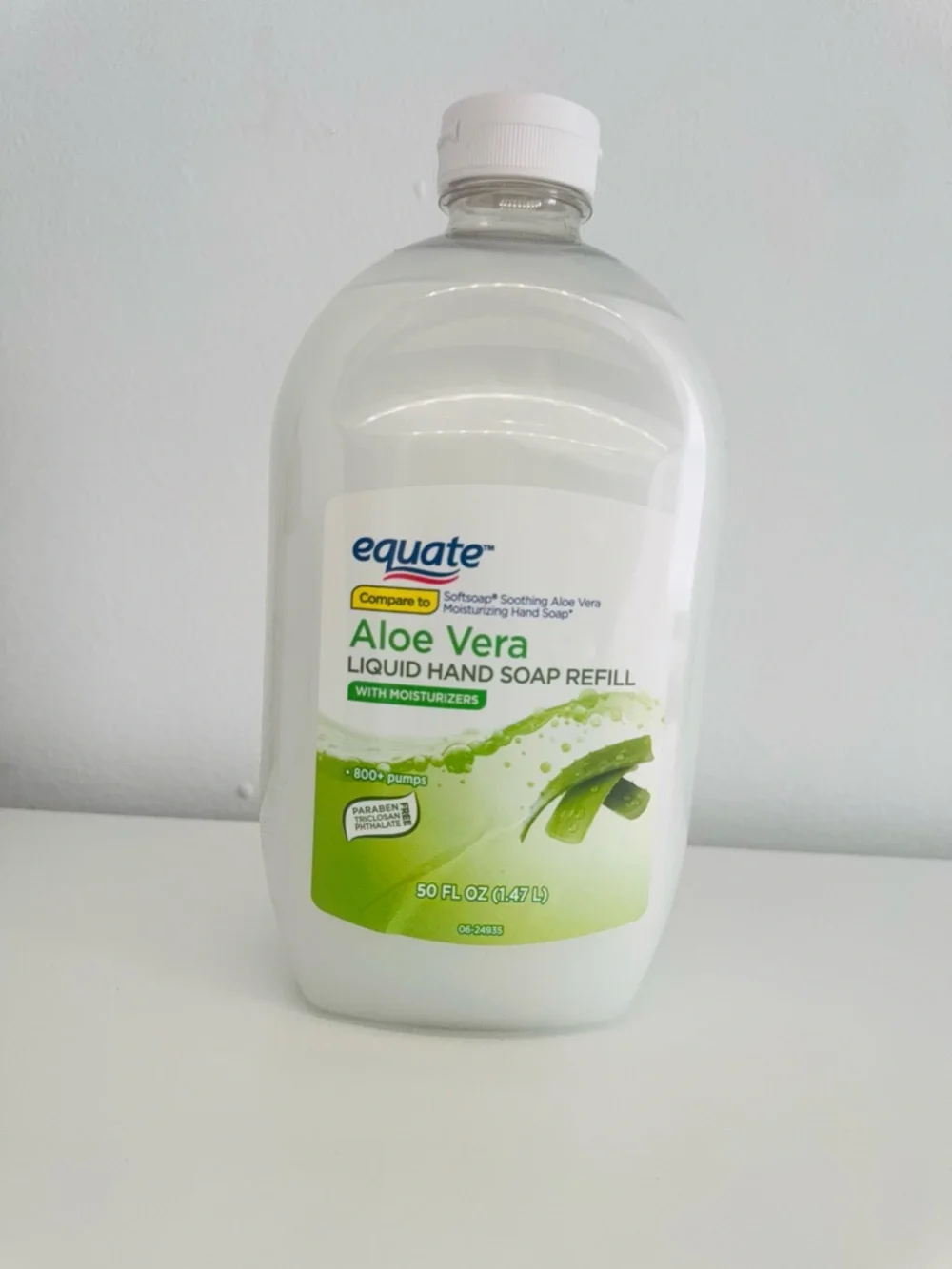 equate Aloe Vera Liquid Hand Soap Refill - White